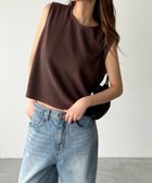 【キャナルジーン/CANAL JEAN】のEl mar スムースクルーネックタンク 人気、トレンドファッション・服の通販 founy(ファニー) ファッション Fashion レディースファッション Fashion for Women おすすめ Recommended / Our Picks タンク Tank Top, Sleeveless Top ボトム Bottoms, Lower Wear 夏 Summer thumbnail ブラウン|ID: prp329100004582620 ipo3291000000032712441