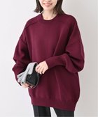 【スローブ イエナ/SLOBE IENA】の《追加 》オーバーサイズ スウェットライクニット 人気、トレンドファッション・服の通販 founy(ファニー) ファッション Fashion レディースファッション Fashion for Women トップス・カットソー Cut & Sew Tops ニット Knit Tops & Sweaters レディースパーカー・カジュアルフーディー Casual Hoodies & Sweatshirts スウェット・クルーネックトップス Sweatshirts & Crewnecks / Relaxed Fit Sweat Tops 2025年 2025 2025-2026秋冬・A/W Autumn/Winter 2025–26 AW25–26 thumbnail ボルドー|ID: prp329100004582632 ipo3291000000033549768