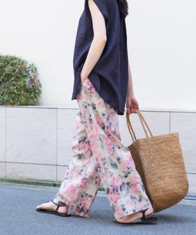 【かぐれ/kagure / URBAN RESEARCH】のコットンリネンプリントイージーパンツ 人気、トレンドファッション・服の通販 founy(ファニー) ファッション Fashion レディースファッション Fashion for Women パンツ Pants & Trousers シンプル Simple, Minimal ストレート Straight, Straight Cut チュニック Tunic, Long Top ポケット Pocket, Pocket Detail リネン Linen, Linen Fabric S/S・春夏 SS, Spring/Summer, Warm Season おすすめ Recommended / Our Picks 夏 Summer 2025年 2025 2025春夏・S/S Spring/Summer 2025 SS25 |ID:prp329100004582695