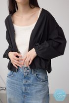 【アズール バイ マウジー/AZUL by moussy】の【堀田茜さん着用アイテム】C/T撥水バルーンV/Nブルゾン BLK|ID: prp329100004582705 ipo3291000000032473958