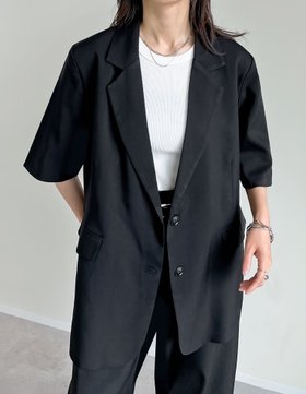 【リエディ/Re:EDIT】のリネンライク半袖テーラードジャケット 人気、トレンドファッション・服の通販 founy(ファニー) ファッション Fashion レディースファッション Fashion for Women アウター Coat / Outerwear Collection レディースジャケット・軽アウター Jackets テーラードジャケット / 通勤・きれいめスタイル Tailored Jackets & Blazers おすすめ Recommended / Our Picks ジャケット Jacket, Outerwear ストレッチ Stretch, Stretchy Fabric セットアップ Set-Up, Coordinated Outfit フォーマル Formal, Dressy リネン Linen, Linen Fabric 半袖 Short Sleeve, Half Sleeve 夏 Summer |ID:prp329100004582728
