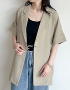 【リエディ/Re:EDIT】のメッシュ金釦テーラード半袖ジャケット 人気、トレンドファッション・服の通販 founy(ファニー) ファッション Fashion レディースファッション Fashion for Women アウター Coat / Outerwear Collection レディースジャケット・軽アウター Jackets おすすめ Recommended / Our Picks なめらか Smooth, Silky Texture ジャケット Jacket, Outerwear スラックス Slacks, Dress Pants スリーブ Sleeve, Long Sleeve / Short Sleeve テーラード Tailored, Tailored Fit トレンド Trend, Trending Now ハーフ Half, Half-Length メッシュ Mesh, Net Fabric ワイド Wide, Wide Fit 半袖 Short Sleeve, Half Sleeve 夏 Summer 鹿の子 Piqué, Kanoko Fabric thumbnail ベージュ|ID: prp329100004582729 ipo3291000000032748190