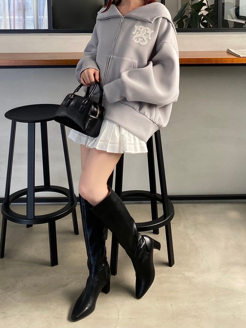 【スナイデル/SNIDEL】のボリュームパーカー インテリア・キッズ・メンズ・レディースファッション・服の通販 founy(ファニー) 　ファッション　Fashion　レディースファッション　Fashion for Women　トップス・カットソー　Cut & Sew Tops　レディースパーカー・カジュアルフーディー　Casual Hoodies & Sweatshirts　ウェーブ　Wavy Pattern　ジップ　Zip, Zipper　スタンド　Stand Collar, Upright Stand　チュニック　Tunic, Long Top　パーカー　Hoodie, Parka　フェミニン　Feminine, Girly　おすすめ　Recommended / Our Picks　GRY[006]|ID: prp329100004582735 ipo3291000000032611109