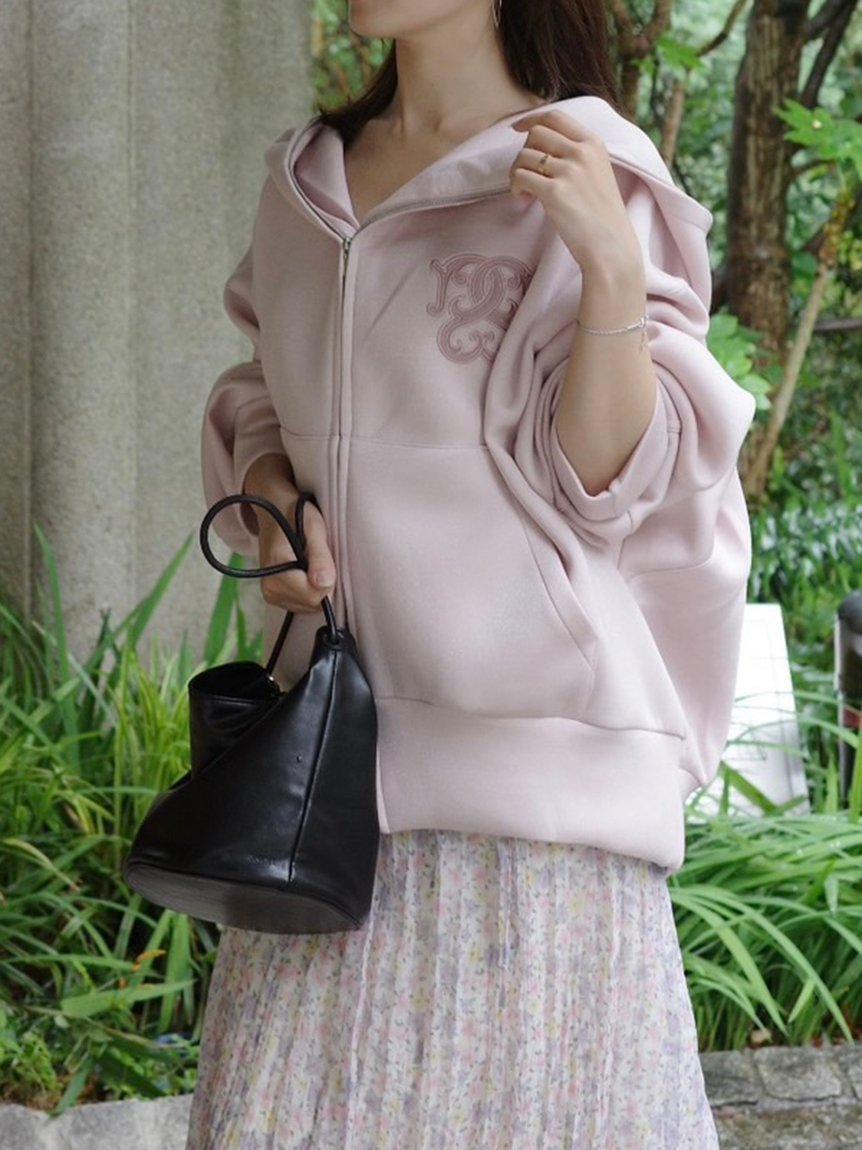 【スナイデル/SNIDEL】のボリュームパーカー インテリア・キッズ・メンズ・レディースファッション・服の通販 founy(ファニー) 　ファッション　Fashion　レディースファッション　Fashion for Women　トップス・カットソー　Cut & Sew Tops　レディースパーカー・カジュアルフーディー　Casual Hoodies & Sweatshirts　ウェーブ　Wavy Pattern　ジップ　Zip, Zipper　スタンド　Stand Collar, Upright Stand　チュニック　Tunic, Long Top　パーカー　Hoodie, Parka　フェミニン　Feminine, Girly　おすすめ　Recommended / Our Picks　PNK[066]|ID: prp329100004582735 ipo3291000000032611112