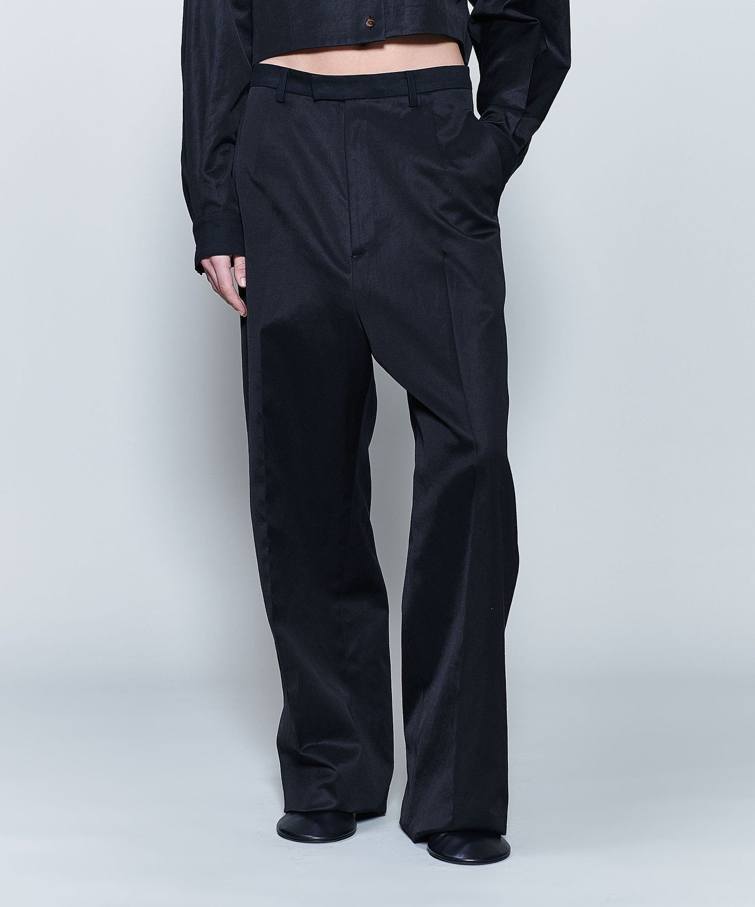 【ビューティ&ユース ユナイテッドアローズ/BEAUTY&YOUTH / UNITED ARROWS】の6(ROKU) コットンキュプラ麻 サテンパンツ 人気、トレンドファッション・服の通販 founy(ファニー) 　ファッション　Fashion　レディースファッション　Fashion for Women　パンツ　Pants & Trousers　キュプラ　Cupro, Eco Fabric　サテン　Satin, Glossy Fabric　シンプル　Simple, Minimal　ジャケット　Jacket, Outerwear　 other-1|ID: prp329100004582750 ipo3291000000032734721