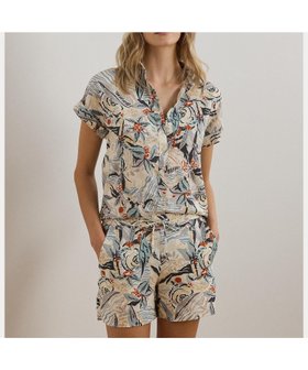 【ラルフローレン/RALPH LAUREN】 リラックス フィット プリント ショートスリーブ シャツ人気、トレンドファッション・服の通販 founy(ファニー) ファッション Fashion レディースファッション WOMEN トップス・カットソー Tops/Tshirt シャツ/ブラウス Shirts/Blouses ショルダー Shoulder ショート Short スリーブ Sleeve ドロップ Drop ビーチ Beach フィット Fit プリント Print プリーツ Pleats ボックス Box ヨーク Yoke ラウンド Round リネン Linen リラックス Relax 半袖 Short Sleeve |ID:prp329100004582768