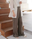 【ジャーナルスタンダード レリューム/JOURNAL STANDARD relume】の《一部WEB限定追加4》麻スリットイージーパンツ 人気、トレンドファッション・服の通販 founy(ファニー) ファッション Fashion レディースファッション WOMEN パンツ Pants 2025年 2025 2025春夏・S/S Ss,Spring/Summer,2025 thumbnail ブラウン|ID: prp329100004582804 ipo3291000000032474937