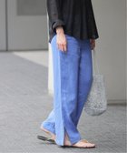 【ジャーナルスタンダード レリューム/JOURNAL STANDARD relume】の《一部WEB限定追加4》麻スリットイージーパンツ ブルー B|ID: prp329100004582804 ipo3291000000032661244