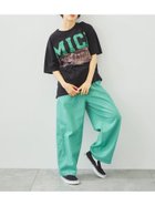 【サマンサモスモス/Samansa Mos2】のデニム/ツイルバレルパンツ 人気、トレンドファッション・服の通販 founy(ファニー) ファッション Fashion レディースファッション Fashion for Women パンツ Pants & Trousers ツイル Twist, Twisted Detail デニム Denim, Jeans Material フィット Fit, Slim Fit thumbnail グリーン|ID: prp329100004582822 ipo3291000000032715590