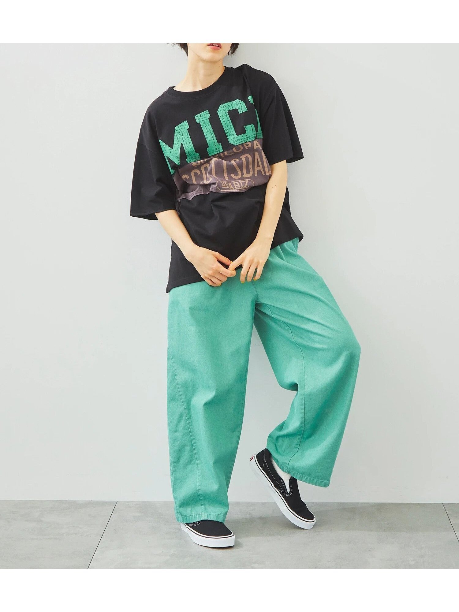 【サマンサモスモス/Samansa Mos2】のデニム/ツイルバレルパンツ インテリア・キッズ・メンズ・レディースファッション・服の通販 founy(ファニー) 　ファッション　Fashion　レディースファッション　Fashion for Women　パンツ　Pants & Trousers　ツイル　Twist, Twisted Detail　デニム　Denim, Jeans Material　フィット　Fit, Slim Fit　グリーン|ID: prp329100004582822 ipo3291000000032715590