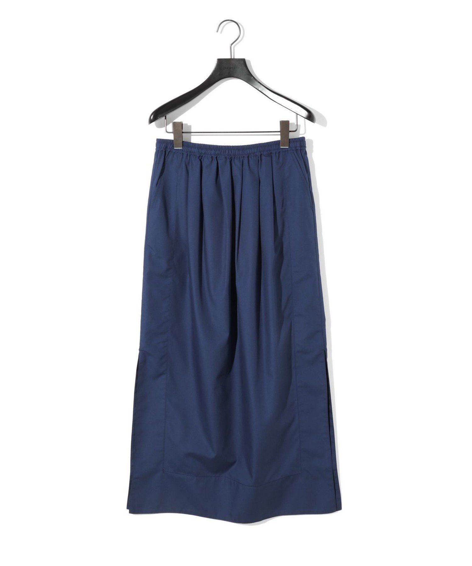 【マーコート/MARcourt】のMIDIUMISOLID for Ladies サイドスイッチイージーロングスカート インテリア・キッズ・メンズ・レディースファッション・服の通販 founy(ファニー) 　ファッション　Fashion　レディースファッション　Ladies' Fashion Online　スカート　Skirt　ロングスカート　Long Skirt　スタンダード　Standard　ストレート　Straight　スリット　Slit　ブロード　Broad　ペチコート　Petticoat　ポケット　Pocket　ロング　Long　無地　Plain Color　ネイビー|ID: prp329100004582858 ipo3291000000032658728