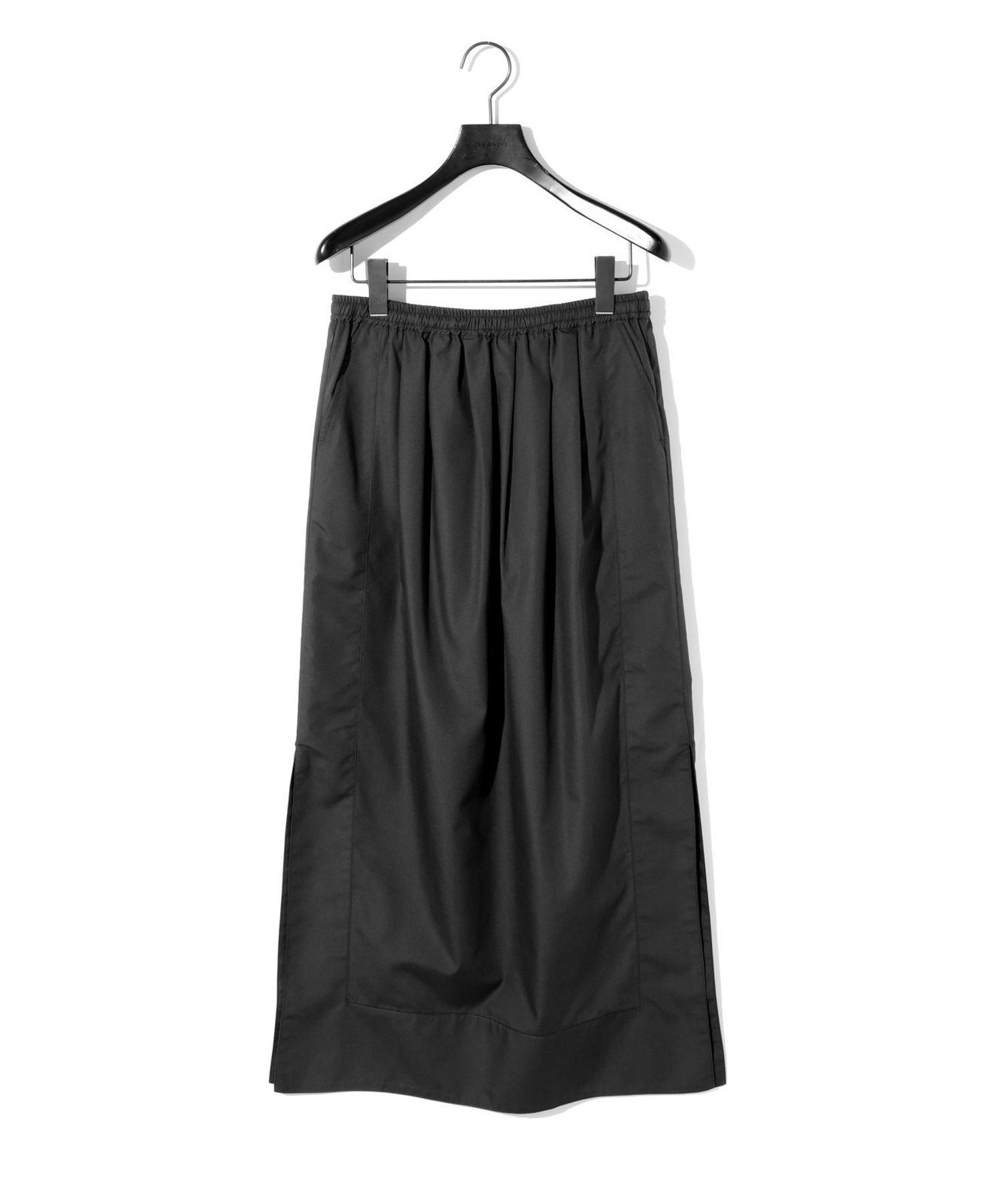 【マーコート/MARcourt】のMIDIUMISOLID for Ladies サイドスイッチイージーロングスカート インテリア・キッズ・メンズ・レディースファッション・服の通販 founy(ファニー) 　ファッション　Fashion　レディースファッション　Ladies' Fashion Online　スカート　Skirt　ロングスカート　Long Skirt　スタンダード　Standard　ストレート　Straight　スリット　Slit　ブロード　Broad　ペチコート　Petticoat　ポケット　Pocket　ロング　Long　無地　Plain Color　ブラック|ID: prp329100004582858 ipo3291000000032658731