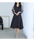 【プールヴー/PourVous】のパーティードレス結婚式 オケージョンドレスお呼ばれ ワンピース成人式 フォーマル ネイビー|ID: prp329100004582989 ipo3291000000032752907