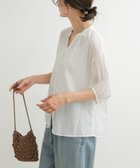 【アーバンリサーチ ドアーズ/URBAN RESEARCH DOORS】のグリッタードットギャザーブラウス OFF WHITE|ID: prp329100004582999 ipo3291000000032644586
