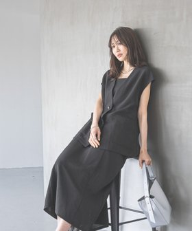 【グローバルワーク/GLOBAL WORK】 ジレ*キャミワンピースSET/452043人気、トレンドファッション・服の通販 founy(ファニー) ファッション Fashion レディースファッション Ladies' Fashion Online アウター Coat Outerwear ワンピース Dress キャミワンピース No Sleeve Dresses インナー Inner キャミワンピース Cami Dress シンプル Simple セットアップ Set Up ノースリーブ No Sleeve |ID:prp329100004583014