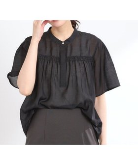 【リフレクト/Reflect】の【夏SALE/選べる5色◎/接触冷感/マシンウォッシュ可】シャーリングデザインブラウス 人気、トレンドファッション・服の通販 founy(ファニー) ファッション Fashion レディースファッション Fashion for Women トップス・カットソー Cut & Sew Tops シャツ・ブラウス・オフィスカジュアル Elegant Blouses & Button-Ups シャーリング Shirring, Ruched ブライト Bright, Shiny ヨーク Yoke, Yoke Design リラックス Relax, Relaxed Fit 夏 Summer |ID:prp329100004583021