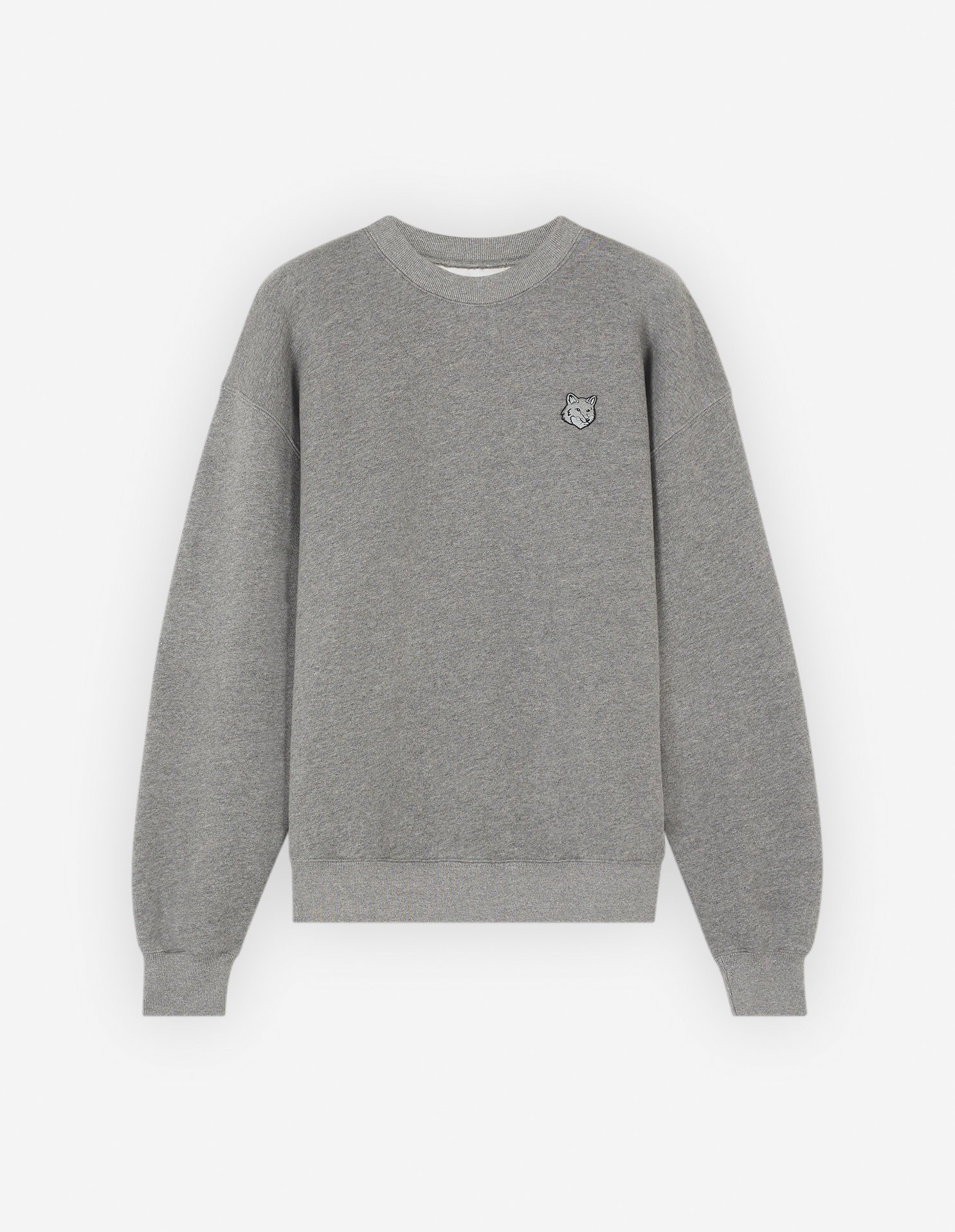 【メゾン キツネ/MAISON KITSUNE】のMaison Kitsune/BOLD FOX HEAD PATCH COMFORT SWEATSHIRT インテリア・キッズ・メンズ・レディースファッション・服の通販 founy(ファニー) 　ファッション　Fashion　レディースファッション　Ladies' Fashion Online　トップス・カットソー　Tops/Tshirt　シャツ/ブラウス　Shirts/Blouses　パーカ　Sweats　ロング / Tシャツ　T-Shirts　スウェット　Sweat　冬　Winter　パッチ　Patch　ベビー　Baby　無地　Plain Color　A/W・秋冬　Aw・Autumn/Winter・Fw・Fall-Winter　長袖　Long Sleeve　MEDIUM GREY MELANGE|ID: prp329100004583031 ipo3291000000032627226