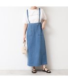 【デッサン/Dessin】の【洗える・後ろゴム】サスペンダー付デニムスカート(S~L) ブルー|ID: prp329100004583036 ipo3291000000032638831