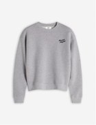 【メゾン キツネ/MAISON KITSUNE】のMaison Kitsune/MAISON KITSUNE HANDWRITING COMFORT SWEATSHIRT LIGHT GREY MELANGE/BLACK|ID: prp329100004583047 ipo3291000000032626350