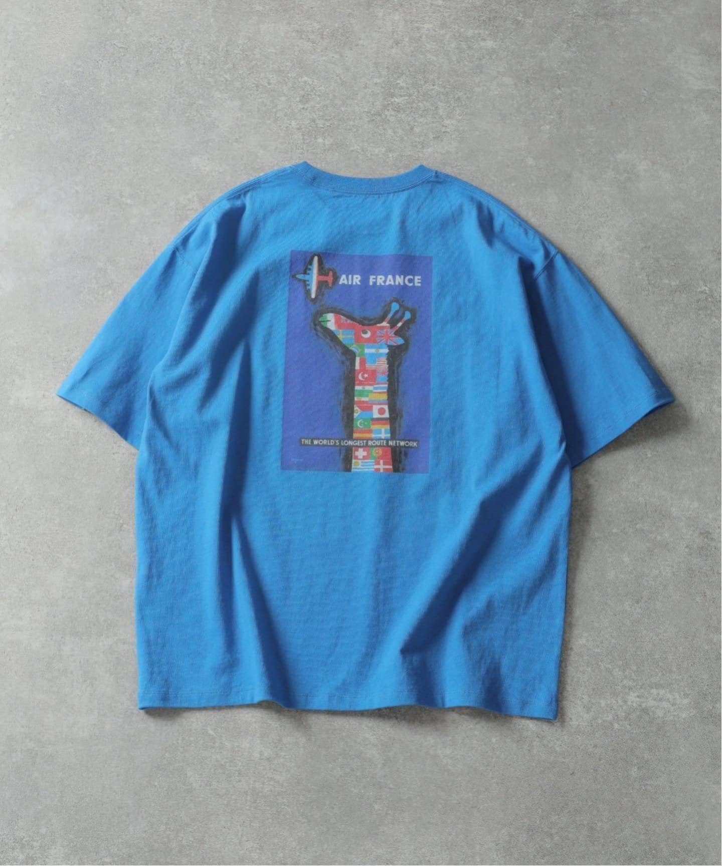 【エディフィス/EDIFICE】の《追加》SAVIGNAC (サヴィニャック) 別注 French Company プリント Tシャツ インテリア・キッズ・メンズ・レディースファッション・服の通販 founy(ファニー) 　ファッション　Fashion　レディースファッション　Ladies' Fashion Online　トップス・カットソー　Tops/Tshirt　シャツ/ブラウス　Shirts/Blouses　ロング / Tシャツ　T-Shirts　2025年　2025　2025春夏・S/S　Ss,Spring/Summer,2025　コレクション　Collection　シンプル　Simple　フランス　France　プリント　Print　別注　Special Order　ブルー|ID: prp329100004583061 ipo3291000000032641178