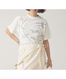 【ビームス ウイメン/BEAMS】 【8/7再値下げ】ハンド ライティング Tシャツ人気、トレンドファッション・服の通販 founy(ファニー) ファッション Fashion レディースファッション Fashion for Women トップス・カットソー Cut & Sew Tops シャツ・ブラウス・オフィスカジュアル Elegant Blouses & Button-Ups ロングTシャツ・Tシャツ Longline T-Shirts & Tees インナー Innerwear ウェーブ Wavy Pattern シンプル Simple, Minimal デニム Denim, Jeans Material ハンド Hand, Handmade バランス Balance, Style Balance リラックス Relax, Relaxed Fit ワイド Wide, Wide Fit |ID:prp329100004583180