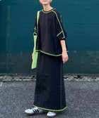 【コーナーズ/CORNERS】の【CORNERS by KR】裏毛配色ステッチスカート 人気、トレンドファッション・服の通販 founy(ファニー) ファッション Fashion レディースファッション Ladies' Fashion Online スカート Skirt スウェット Sweat スリット Slit ネオン Neon フィット Fit ポケット Pocket 楽ちん Easy thumbnail ブラック|ID: prp329100004583195 ipo3291000000032669075