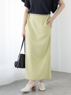 【テチチ/Te chichi】のカットジャカードナロースカート イエロー|ID: prp329100004583199 ipo3291000000032712649