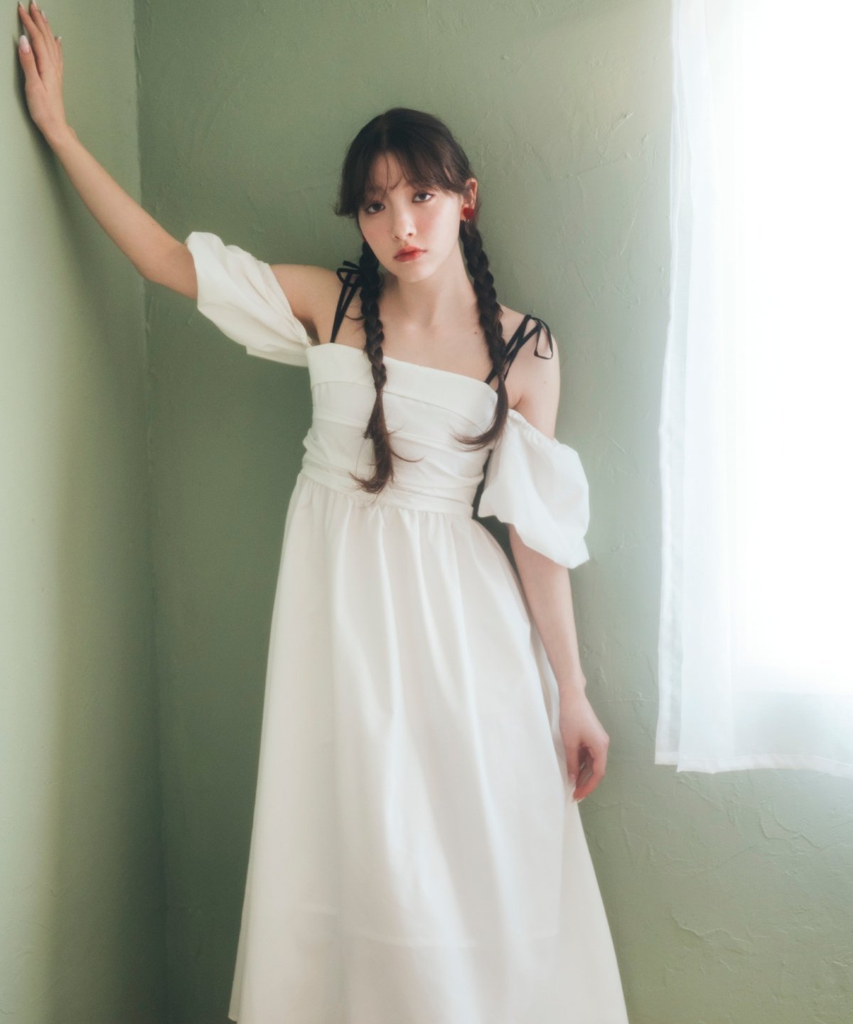【レディアゼル/REDYAZEL】のリボンショルダーオフショルロングワンピース 人気、トレンドファッション・服の通販 founy(ファニー) 　ファッション　Fashion　レディースファッション　Ladies' Fashion Online　ワンピース　Dress　オフショル　Off Shoulder　コンパクト　Compact　サンダル　Sandals　シャーリング　Shirring　ショルダー　Shoulder　スリーブ　Sleeve　チェック　Check　バランス　Balance　フレア　Flare　リボン　Ribbon　ロング　Long　厚底　Platforms　 other-1|ID: prp329100004583213 ipo3291000000032642487