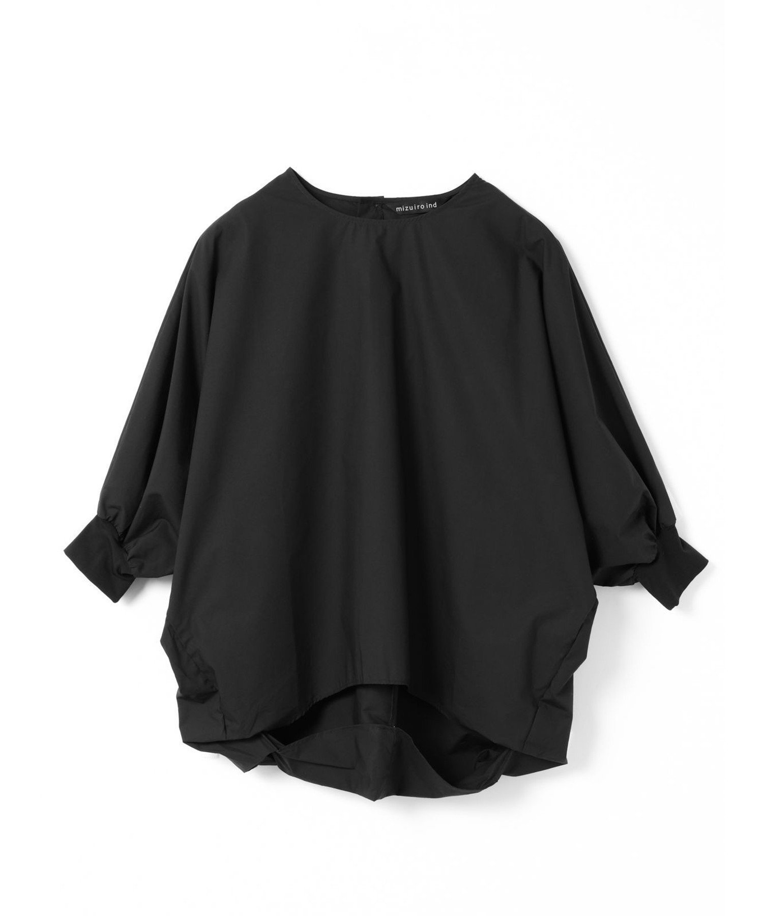 【マーコート/MARcourt】のmizuiro ind ボートネックコクーンプルオーバー インテリア・キッズ・メンズ・レディースファッション・服の通販 founy(ファニー) 　ファッション　Fashion　レディースファッション　Fashion for Women　トップス・カットソー　Cut & Sew Tops　カジュアルプルオーバー・ニットトップス　Pullovers & Knit Tops / Casual Pullovers　カフス　Cuff Design　シンプル　Simple, Minimal　フィット　Fit, Slim Fit　ポケット　Pocket, Pocket Detail　人気　Popular, Best Seller　無地　Plain, Solid Color　ブラック|ID: prp329100004583232 ipo3291000000032639721