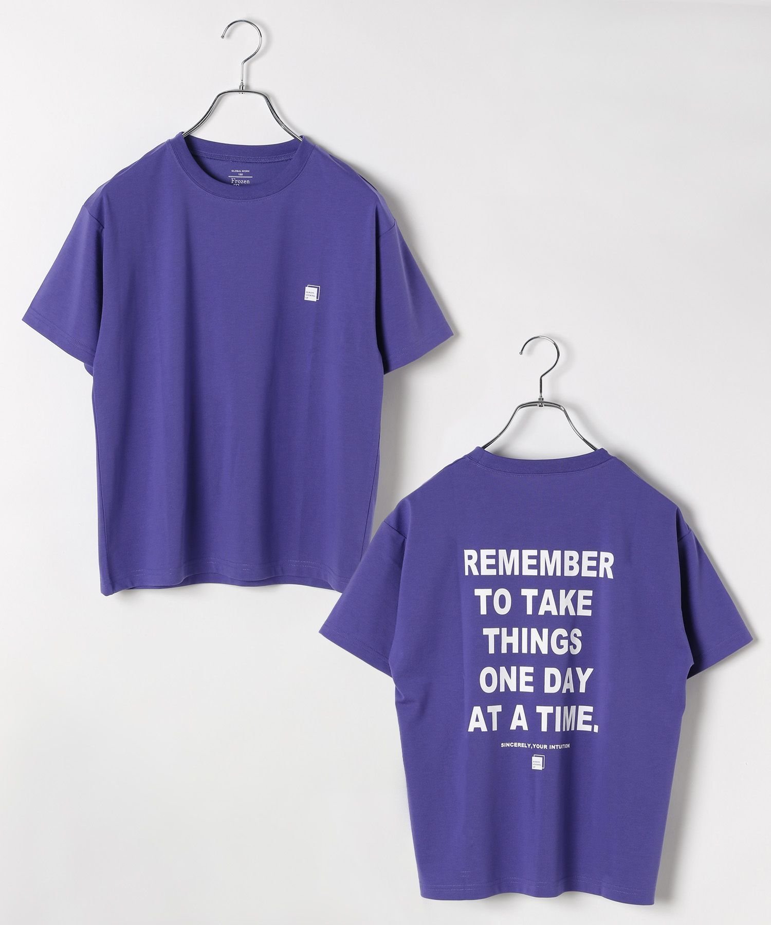 【グローバルワーク/GLOBAL WORK / KIDS】のフローズンTシャツ/プリント/571552 インテリア・キッズ・メンズ・レディースファッション・服の通販 founy(ファニー) 　ファッション　Fashion　キッズファッション　Fashion for Kids　ショーツ　Shorts, Short Pants　シンプル　Simple, Minimal　プリント　Print, Printed Pattern　吸水　Absorbent, Quick-Dry　夏　Summer　パープル90|ID: prp329100004583287 ipo3291000000032727517