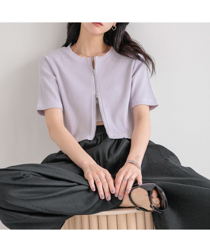 【ローリーズファーム/LOWRYS FARM】の【選べるSHORT LOG丈】WZIPリブカーディガンSS インテリア・キッズ・メンズ・レディースファッション・服の通販 founy(ファニー) https://founy.com/ ファッション Fashion レディースファッション Fashion for Women トップス・カットソー Cut & Sew Tops カーディガン・羽織り Layered Style Cardigans おすすめ Recommended / Our Picks タイトスカート Pencil Skirt, Tight Skirt デニム Denim, Jeans Material トレンド Trend, Trending Now フロント Front, Front Design ボトム Bottoms, Lower Wear |ID: prp329100004583291 ipo3291000000033890145