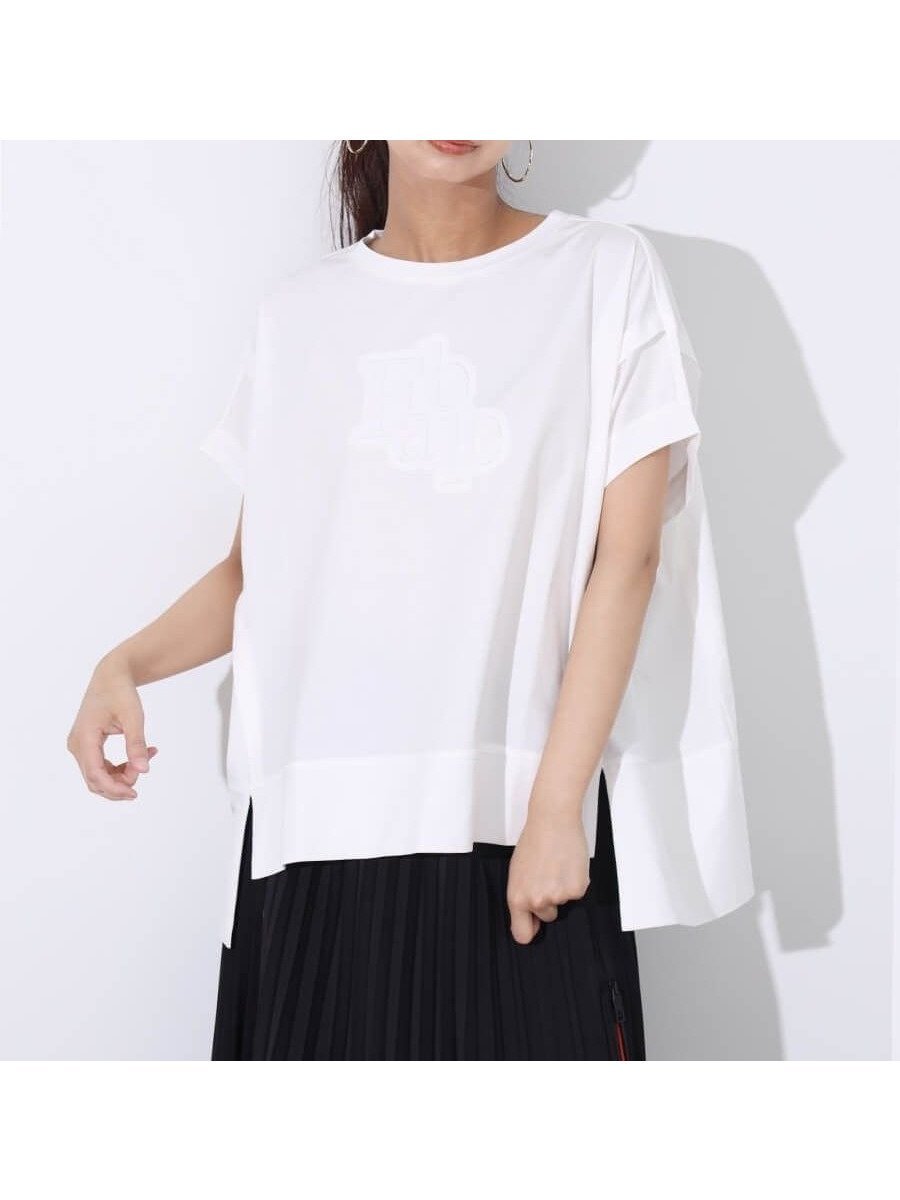 【ヴァン/Vin】のワイドエンボスロゴTEE インテリア・キッズ・メンズ・レディースファッション・服の通販 founy(ファニー) 　ファッション　Fashion　レディースファッション　Fashion for Women　シンプル　Simple, Minimal　タイトスカート　Pencil Skirt, Tight Skirt　ミドル　Middle Length, Mid Height　エレガント 上品　Elegant　半袖　Short Sleeve, Half Sleeve　オフホワイト|ID: prp329100004583309 ipo3291000000033539497