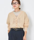 【マイカ ディール/MICA & DEAL】のシアーVネックラメカーディガン BEIGE|ID: prp329100004583337 ipo3291000000032661492
