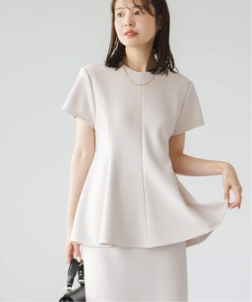 【ノーブル / スピック&スパン/NOBLE / Spick & Span】のコンフォートジャージーライクペプラムブラウス 人気、トレンドファッション・服の通販 founy(ファニー) ファッション Fashion レディースファッション Fashion for Women トップス・カットソー Cut & Sew Tops シャツ・ブラウス・オフィスカジュアル Elegant Blouses & Button-Ups ストレッチ Stretch, Stretchy Fabric セットアップ Set-Up, Coordinated Outfit ダウン Down, Puffer デニム Denim, Jeans Material バランス Balance, Style Balance ペプラム Peplum, Flared Hem ボトム Bottoms, Lower Wear エレガント 上品 Elegant |ID:prp329100004583352