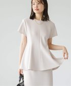 【ノーブル / スピック&スパン/NOBLE / Spick & Span】のコンフォートジャージーライクペプラムブラウス 人気、トレンドファッション・服の通販 founy(ファニー) ファッション Fashion レディースファッション Fashion for Women トップス・カットソー Cut & Sew Tops シャツ・ブラウス・オフィスカジュアル Elegant Blouses & Button-Ups ストレッチ Stretch, Stretchy Fabric セットアップ Set-Up, Coordinated Outfit ダウン Down, Puffer デニム Denim, Jeans Material バランス Balance, Style Balance ペプラム Peplum, Flared Hem ボトム Bottoms, Lower Wear エレガント 上品 Elegant thumbnail ホワイト A|ID: prp329100004583352 ipo3291000000033282303