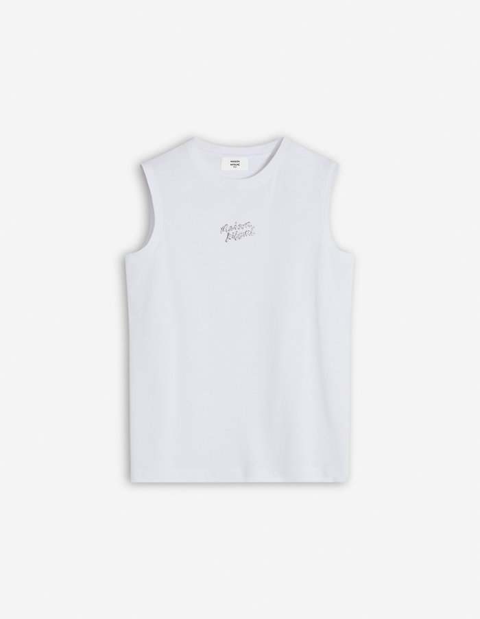 【メゾン キツネ/MAISON KITSUNE】のMaison Kitsune/METALLIC MAISON KITSUNE TANK TOP インテリア・キッズ・メンズ・レディースファッション・服の通販 founy(ファニー) https://founy.com/ ファッション Fashion レディースファッション Ladies' Fashion Online ワンピース Dress タンク Tank フロント Front 夏 Summer S/S・春夏 Ss・Spring/Summer |ID: prp329100004583371 ipo3291000000032658481