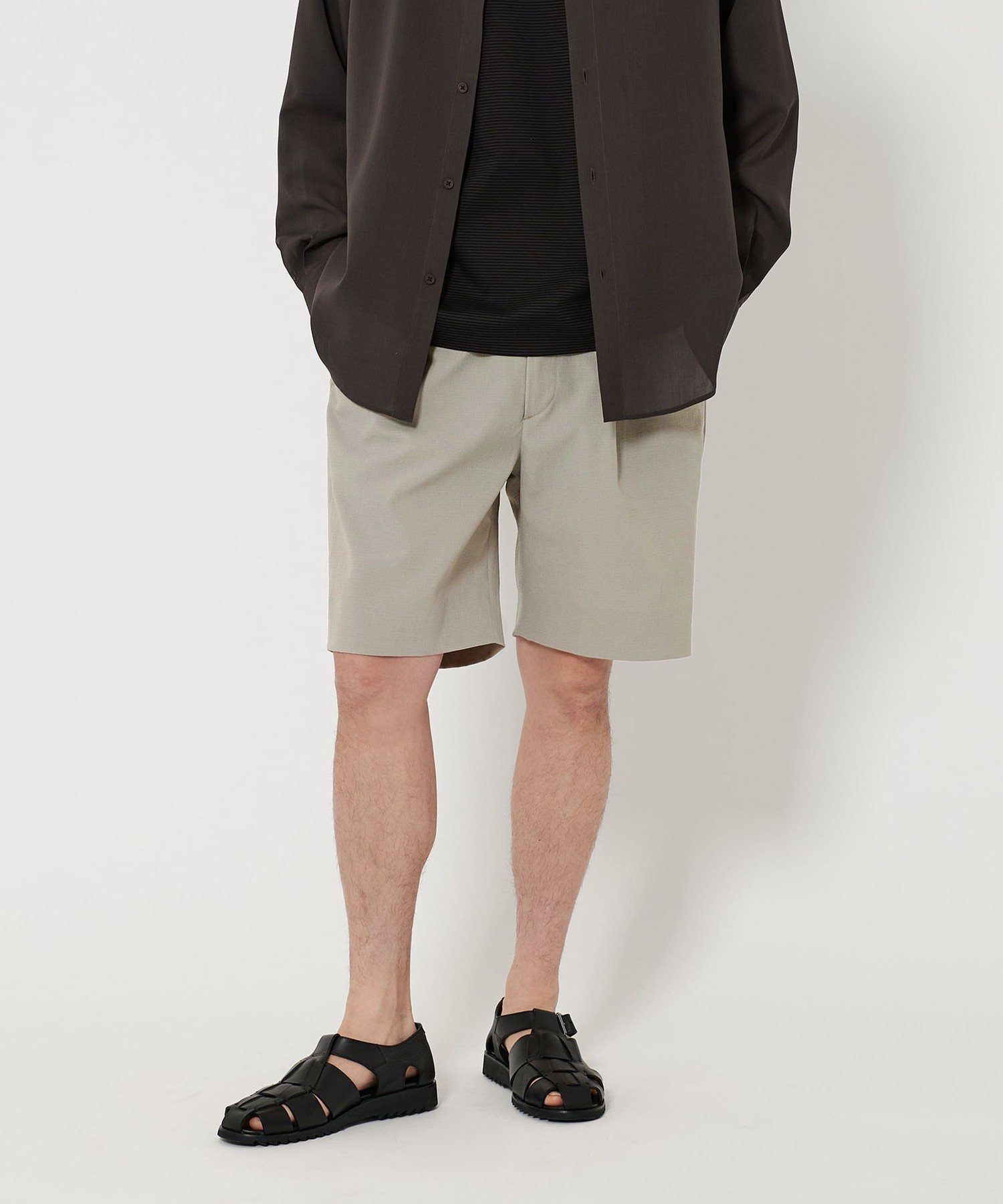 【ビューティ&ユース ユナイテッドアローズ/BEAUTY&YOUTH / UNITED ARROWS / MEN】のKOMATSU PACK トロピカル 1P ショート イージーパンツ -セットアップ対応 ヨコストレッチ- インテリア・キッズ・メンズ・レディースファッション・服の通販 founy(ファニー) 　ファッション　Fashion　メンズファッション　Fashion for Men　ボトムス　Bottoms　エレガント 上品　Elegant　コイン　Coin, Coin Design　ショート　Short, Short Length　ストレッチ　Stretch, Stretchy Fabric　セットアップ　Set-Up, Coordinated Outfit　ドローコード　Drawcord, Drawstring Cord　ポケット　Pocket, Pocket Detail　別注　Limited Edition, Custom Order　メッシュ　Mesh, Net Fabric　リラックス　Relax, Relaxed Fit　夏　Summer　LT.GRAY|ID: prp329100004583391 ipo3291000000033347011