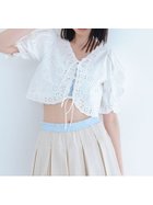 【ファーファー/FURFUR】のカットワーク刺繍リボンブラウス 人気、トレンドファッション・服の通販 founy(ファニー) ファッション Fashion レディースファッション WOMEN トップス・カットソー Tops/Tshirt シャツ/ブラウス Shirts/Blouses コンパクト Compact スリーブ Sleeve フロント Front リボン Ribbon ワーク Work 羽織 Haori thumbnail WHT[001]|ID: prp329100004583427 ipo3291000000032484616