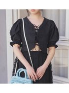 【ファーファー/FURFUR】のカットワーク刺繍リボンブラウス 人気、トレンドファッション・服の通販 founy(ファニー) ファッション Fashion レディースファッション WOMEN トップス・カットソー Tops/Tshirt シャツ/ブラウス Shirts/Blouses コンパクト Compact スリーブ Sleeve フロント Front リボン Ribbon ワーク Work 羽織 Haori thumbnail BLK[009]|ID: prp329100004583427 ipo3291000000032484618