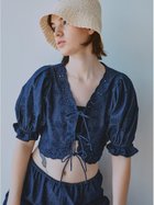 【ファーファー/FURFUR】のカットワーク刺繍リボンブラウス 人気、トレンドファッション・服の通販 founy(ファニー) ファッション Fashion レディースファッション WOMEN トップス・カットソー Tops/Tshirt シャツ/ブラウス Shirts/Blouses コンパクト Compact スリーブ Sleeve フロント Front リボン Ribbon ワーク Work 羽織 Haori thumbnail BLU[086]|ID: prp329100004583427 ipo3291000000032484619