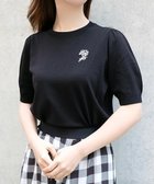 【ストロベリーフィールズ/STRAWBERRY FIELDS】のブーケビジュー半袖プルオーバー 人気、トレンドファッション・服の通販 founy(ファニー) ファッション Fashion レディースファッション Ladies' Fashion Online トップス・カットソー Tops/Tshirt プルオーバー Pullover シンプル Simple チェック Check ビジュー Bijou エレガント 上品 Elegant 今季 This Season 半袖 Short Sleeve 春 Spring thumbnail ブラック2|ID: prp329100004583429 ipo3291000000032674392