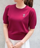 【ストロベリーフィールズ/STRAWBERRY FIELDS】のブーケビジュー半袖プルオーバー 人気、トレンドファッション・服の通販 founy(ファニー) ファッション Fashion レディースファッション Ladies' Fashion Online トップス・カットソー Tops/Tshirt プルオーバー Pullover シンプル Simple チェック Check ビジュー Bijou エレガント 上品 Elegant 今季 This Season 半袖 Short Sleeve 春 Spring thumbnail レッド2|ID: prp329100004583429 ipo3291000000032674393