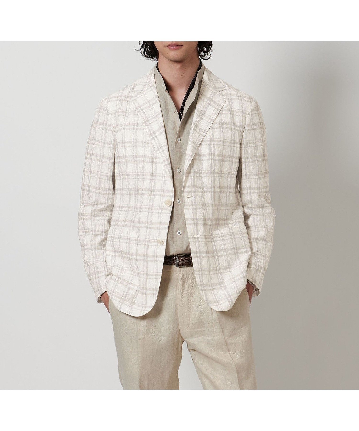 【ユナイテッドアローズ/UNITED ARROWS / MEN】のワッシャー シングル 2ボタンジャケット 人気、トレンドファッション・服の通販 founy(ファニー) 　ファッション　Fashion　メンズファッション　Fashion for Men　カットソー　Cut and Sewn Top　サマー　Summer, Summer Style　サンダル　Sandals, Summer Shoes　ショーツ　Shorts, Short Pants　シルク　Silk, 100% Silk　ジャケット　Jacket, Outerwear　ジーンズ　Jeans, Denim Pants　ストライプ　Stripe, Striped Pattern　スポーティ　Sporty, Casual Athletic　パッチ　Patch, Appliqué　ポケット　Pocket, Pocket Detail　羽織　Haori, Light Jacket　リゾート　Resort, Vacation Style　リネン　Linen, Linen Fabric　リラックス　Relax, Relaxed Fit　ワッシャー　Washer, Crinkled Finish　おすすめ　Recommended / Our Picks　夏　Summer　エレガント 上品　Elegant　 other-1|ID: prp329100004583431 ipo3291000000032999814