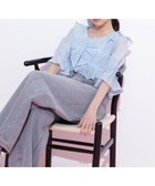 【その他のブランド/Other】のラッフルアンサンブルセットアップブラウス ブルー|ID: prp329100004583437 ipo3291000000032609405
