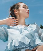 【その他のブランド/Other】のラッフルアンサンブルセットアップブラウス ブルー|ID: prp329100004583437 ipo3291000000033044913
