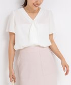 【ノーリーズ/NOLLEY'S】のジョーゼットVネックフリルブラウス オフホワイト|ID: prp329100004583492 ipo3291000000032701594