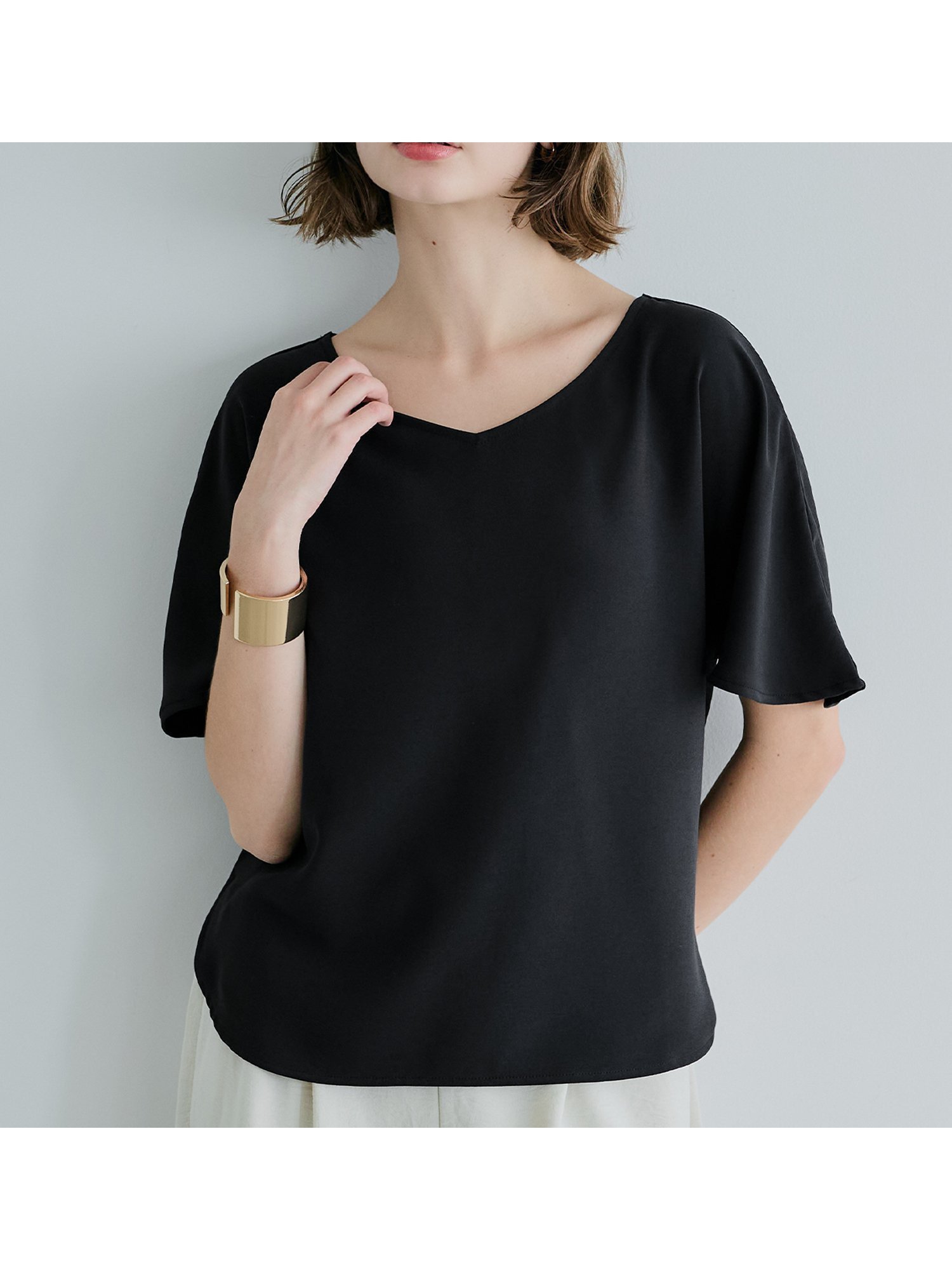 【コカ/COCA】のドルマンブラウス インテリア・キッズ・メンズ・レディースファッション・服の通販 founy(ファニー) 　ファッション　Fashion　レディースファッション　Ladies' Fashion Online　トップス・カットソー　Tops/Tshirt　シャツ/ブラウス　Shirts/Blouses　とろみ　Thickness　タイトスカート　Tight Skirt　デニム　Denim　バランス　Balance　フレア　Flare　ポケット　Pocket　ワイド　Wide　エレガント 上品　Elegant　ビジネス 仕事 通勤　Business　Black|ID: prp329100004583495 ipo3291000000032661602