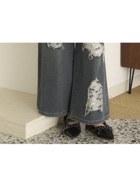 【ファーファー/FURFUR】のレースインクラッシュドデニムパンツ 人気、トレンドファッション・服の通販 founy(ファニー) ファッション Fashion レディースファッション WOMEN パンツ Pants デニムパンツ Denim Pants ダメージ Damage デニム Denim トレンド Trend ドレープ Drape フェミニン Feminine ヴィンテージ Vintage |ID:prp329100004583507