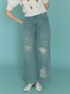 【ファーファー/FURFUR】のレースインクラッシュドデニムパンツ 人気、トレンドファッション・服の通販 founy(ファニー) ファッション Fashion レディースファッション WOMEN パンツ Pants デニムパンツ Denim Pants ダメージ Damage デニム Denim トレンド Trend ドレープ Drape フェミニン Feminine ヴィンテージ Vintage thumbnail SAX[083]|ID: prp329100004583507 ipo3291000000032485655
