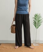 【アーバンリサーチ ドアーズ/URBAN RESEARCH DOORS】のリネンレーヨンイージーパンツ BLACK|ID: prp329100004583538 ipo3291000000032535207